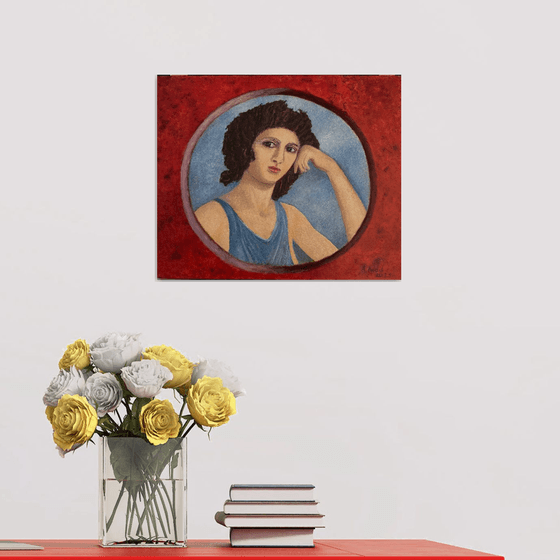 Pompeian girl 01 - Encaustic