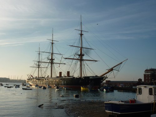 Portsmouth and HMS Warrior by Tim Saunders