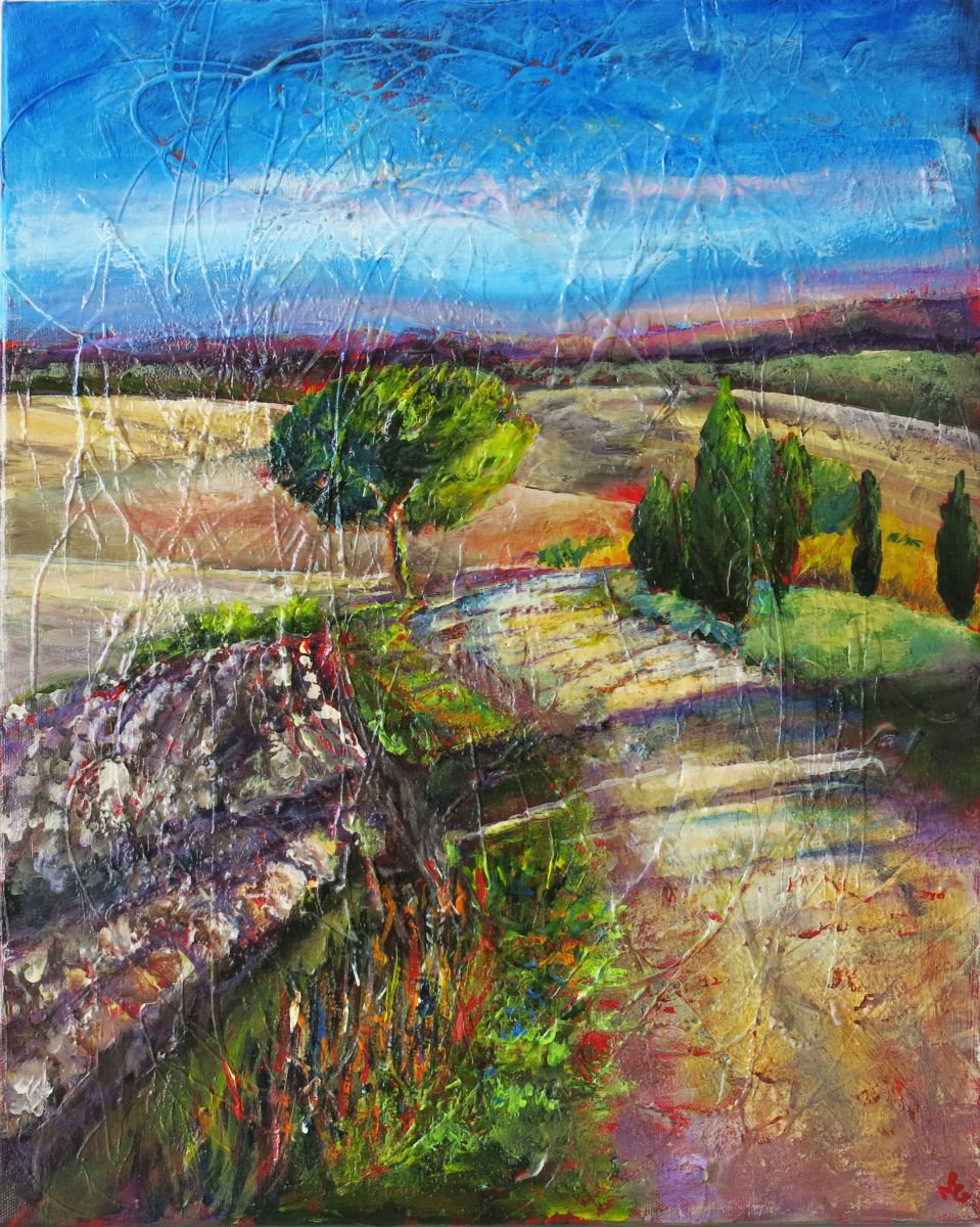 Colourful Tuscany Two by Maureen Greenwood