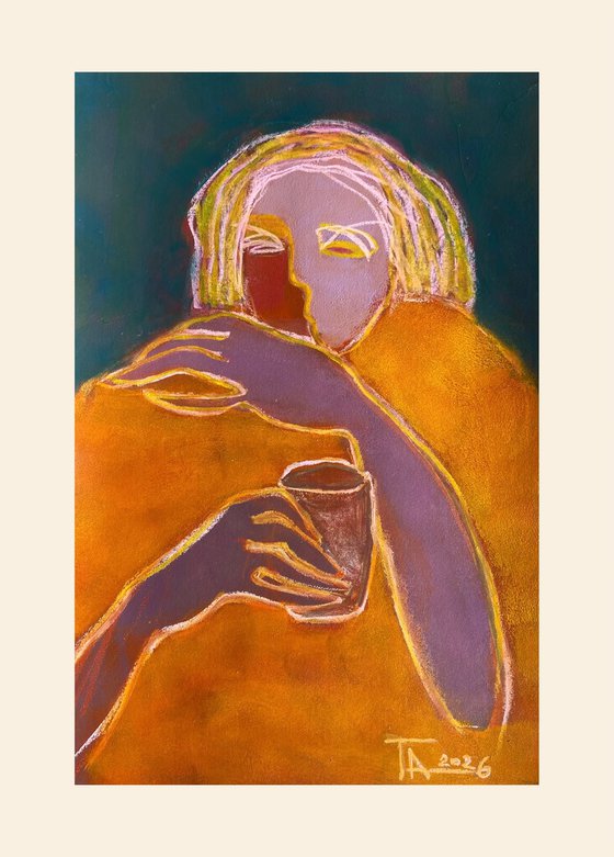 Portrait with a glass.