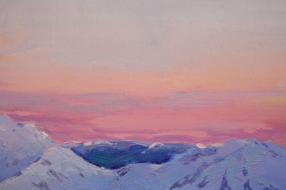 Winter day near the Matterhorn