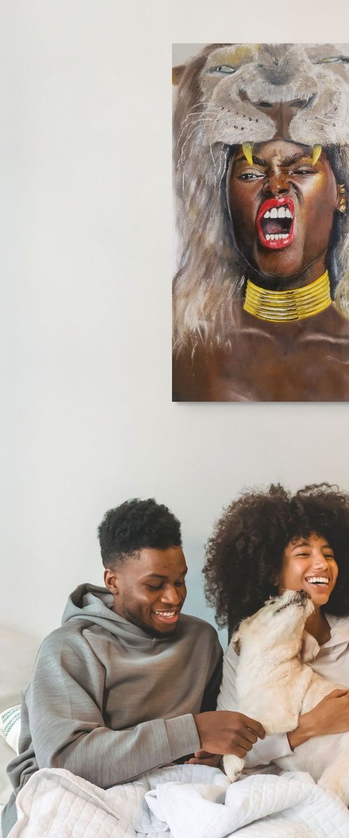 Afro-Crown - Art Print - House Decor by Kharl Louis-Jean
