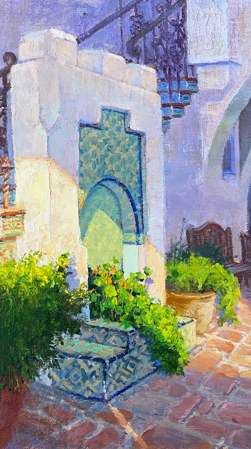 Carmel Courtyard by Tatyana Fogarty