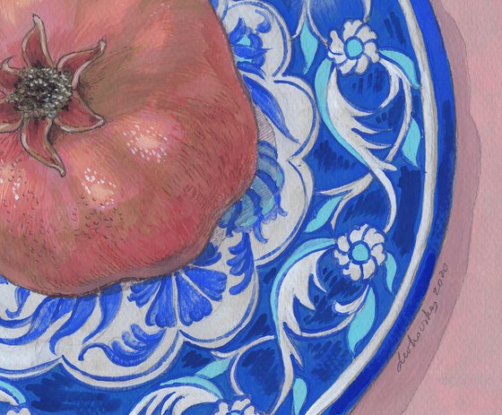 Pomegranate and Moroccan plates