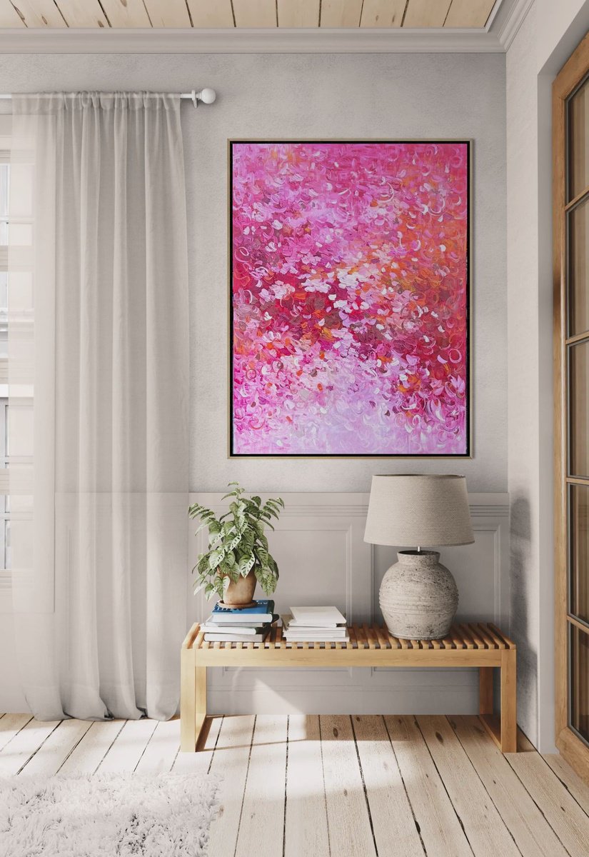 Abstract Acrylic Painting By Belinda Nadwie, 36 X 48, Understanding Love, Original Artwork