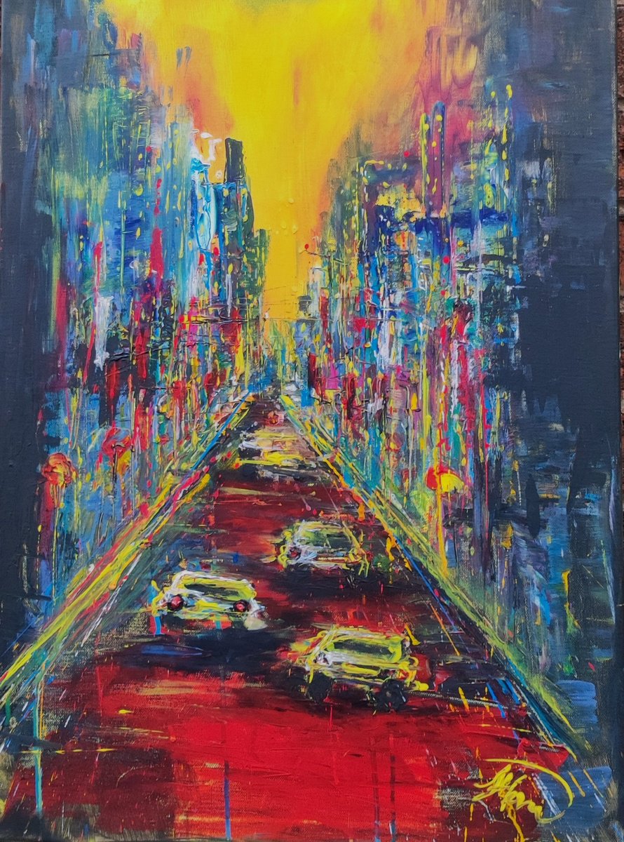 Street By Beata Harasim, 20 X 28, Artwork For Sale On Artfinder