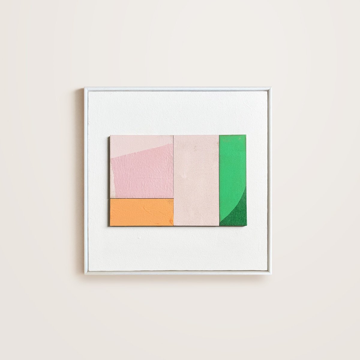 Abstract Relief By Francesca Iannaccone, 8 X 8, Playfield No.6, Original Artwork