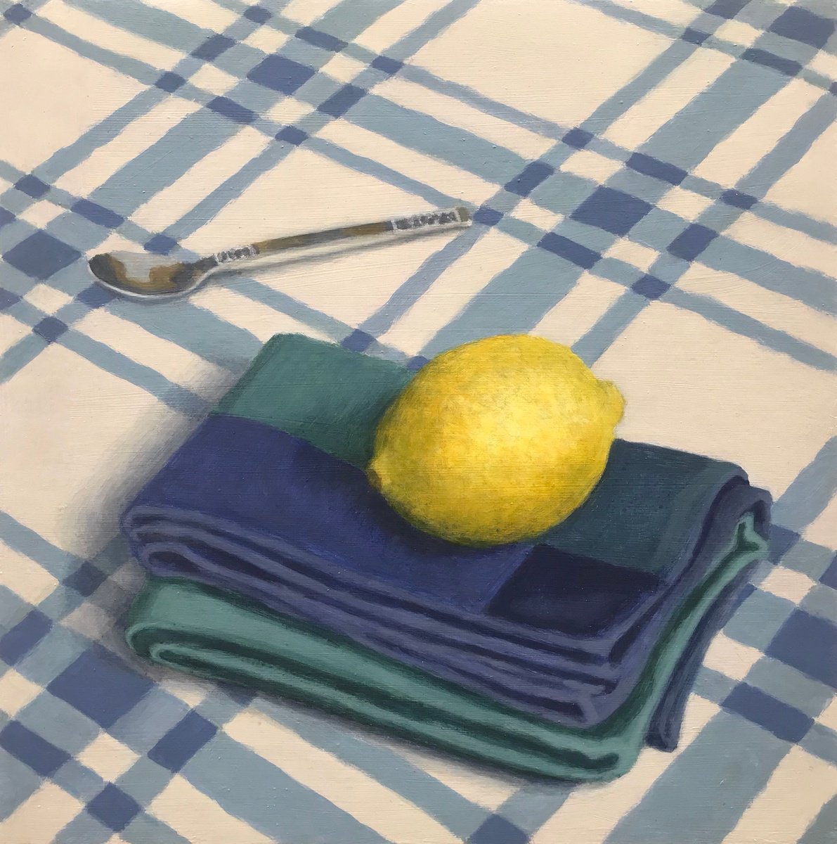 Still life with Lemon and Teaspoon by Hugo Lines