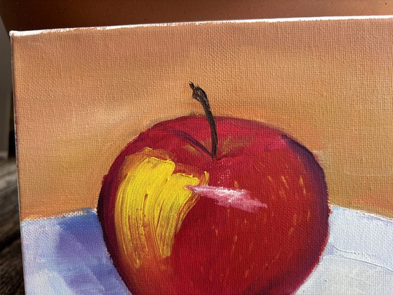 Still life with an apple
