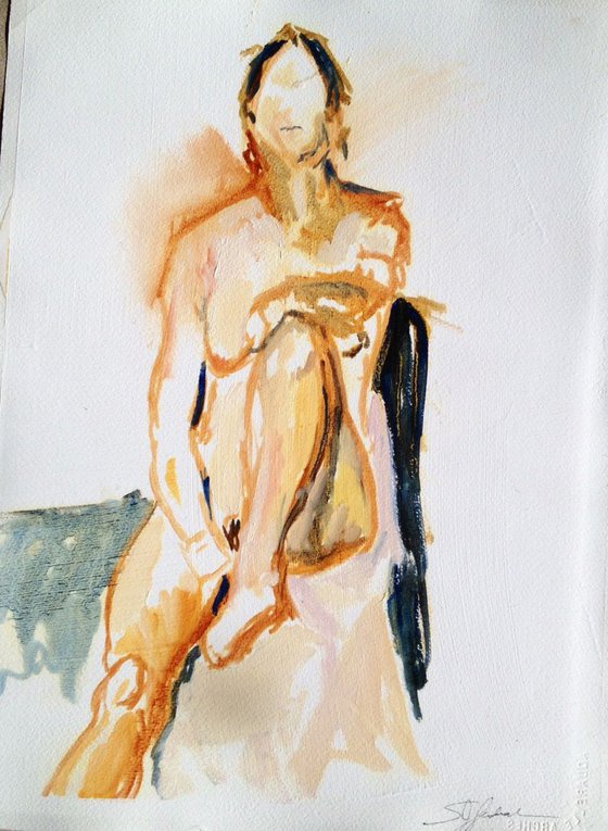 Oil Paint Drawing Study