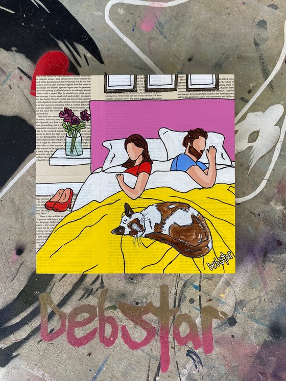 Cat Capers Bedtime 30cm x 30cm