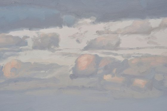 Seascape, evening light