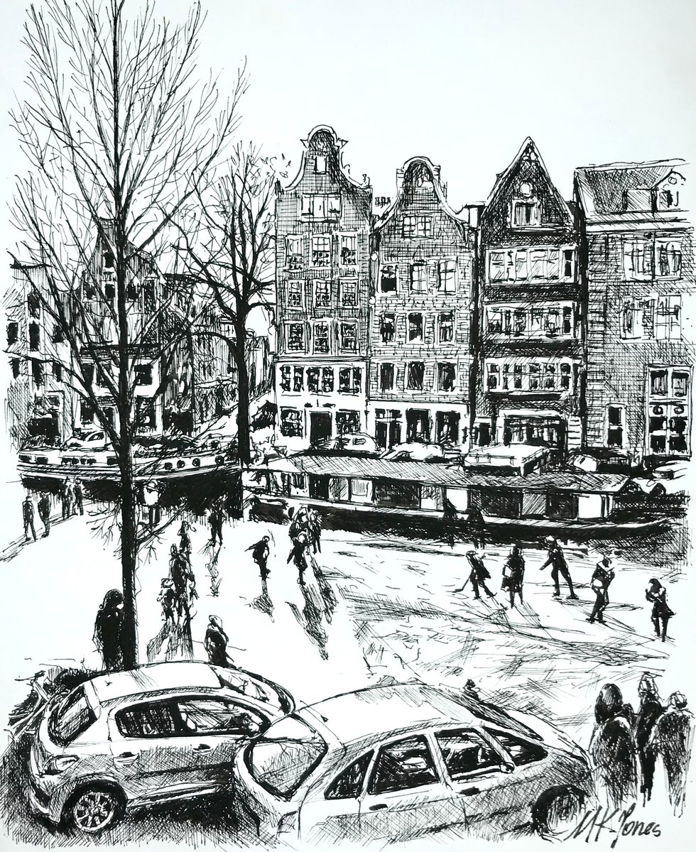 Skating in Amsterdam by Monika Jones