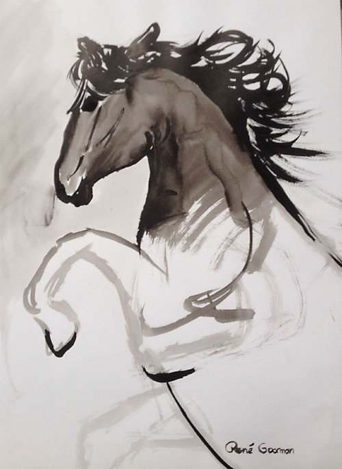 standing horse by René Goorman
