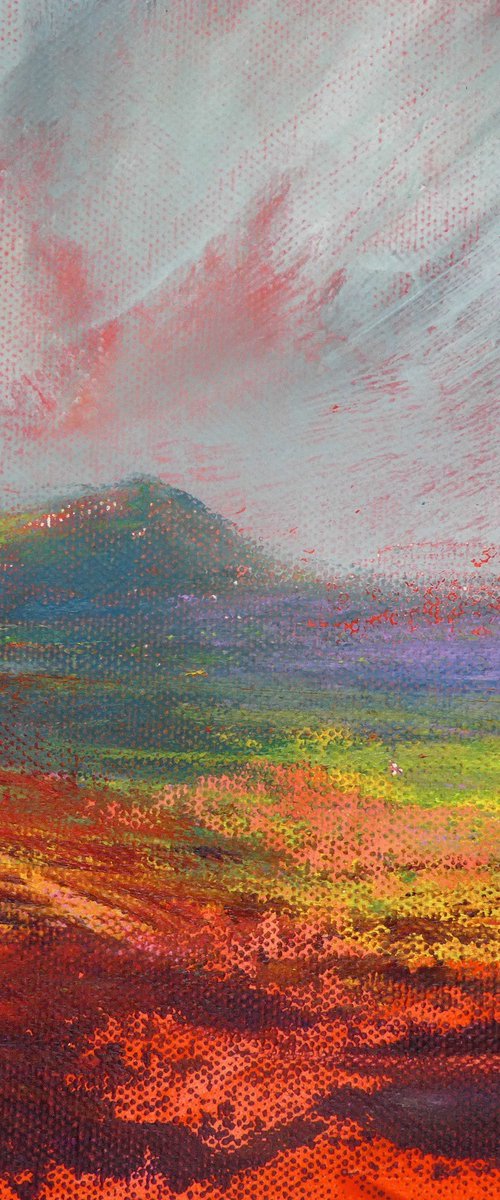Red Bracken Moorland Hills by oconnart
