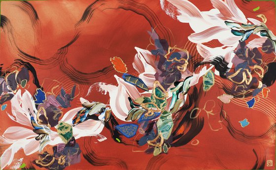 Silk, Lacquer and Cinnabar III