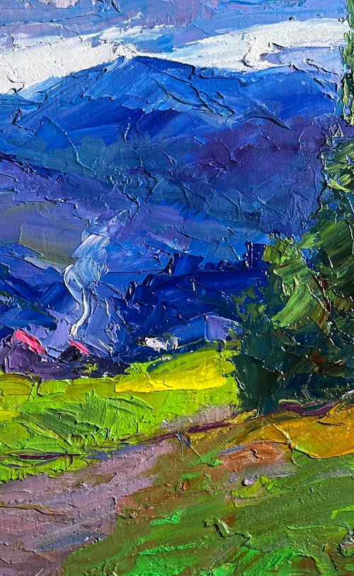 Village in the Mountains by Boris Serdyuk