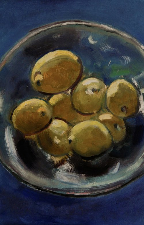 Lemons in a Bowl by Andre Pallat