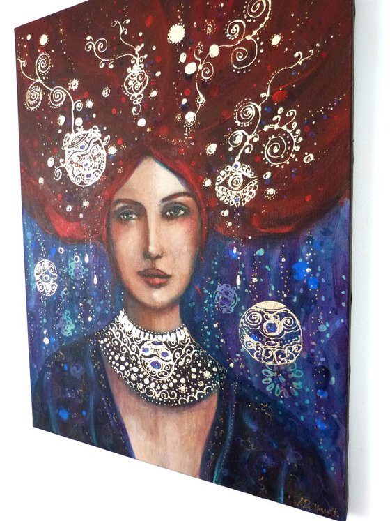 The blue Mystery, a tribute to Klimt.