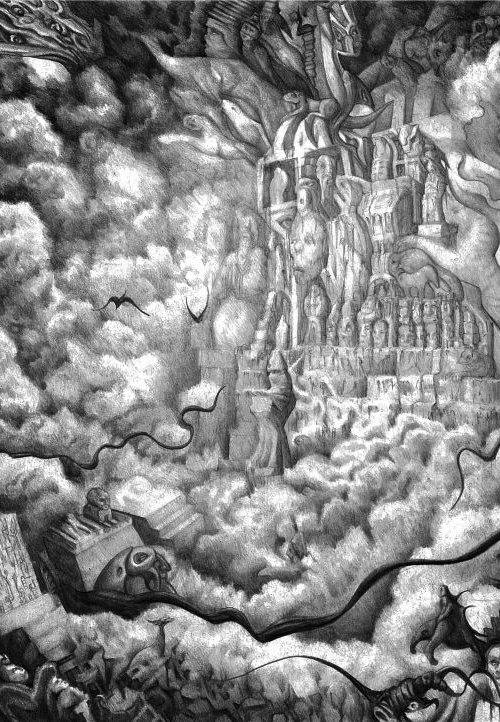 Audience at the Temple in the Kingdom of the Clouds by Marcus Sprigens