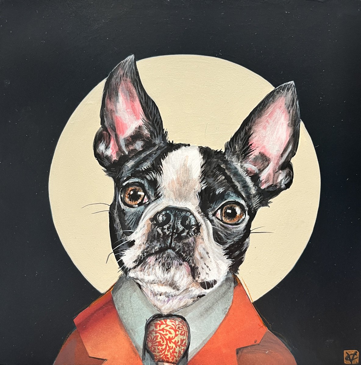 Boston Terrier portrait called 