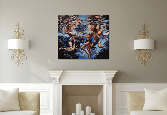 Under the quiet wave