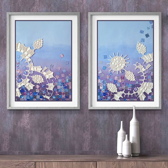 Coral Gardens, set of 2