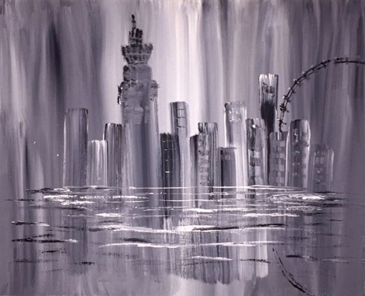 Abstract City Scape by Paul Simon Hughes