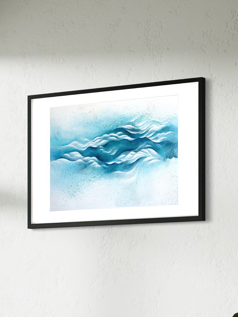 Organic Abstract Acrylic Painting By Francesca Borgo, 37 X 25, Played Beautifully, Original Artwork