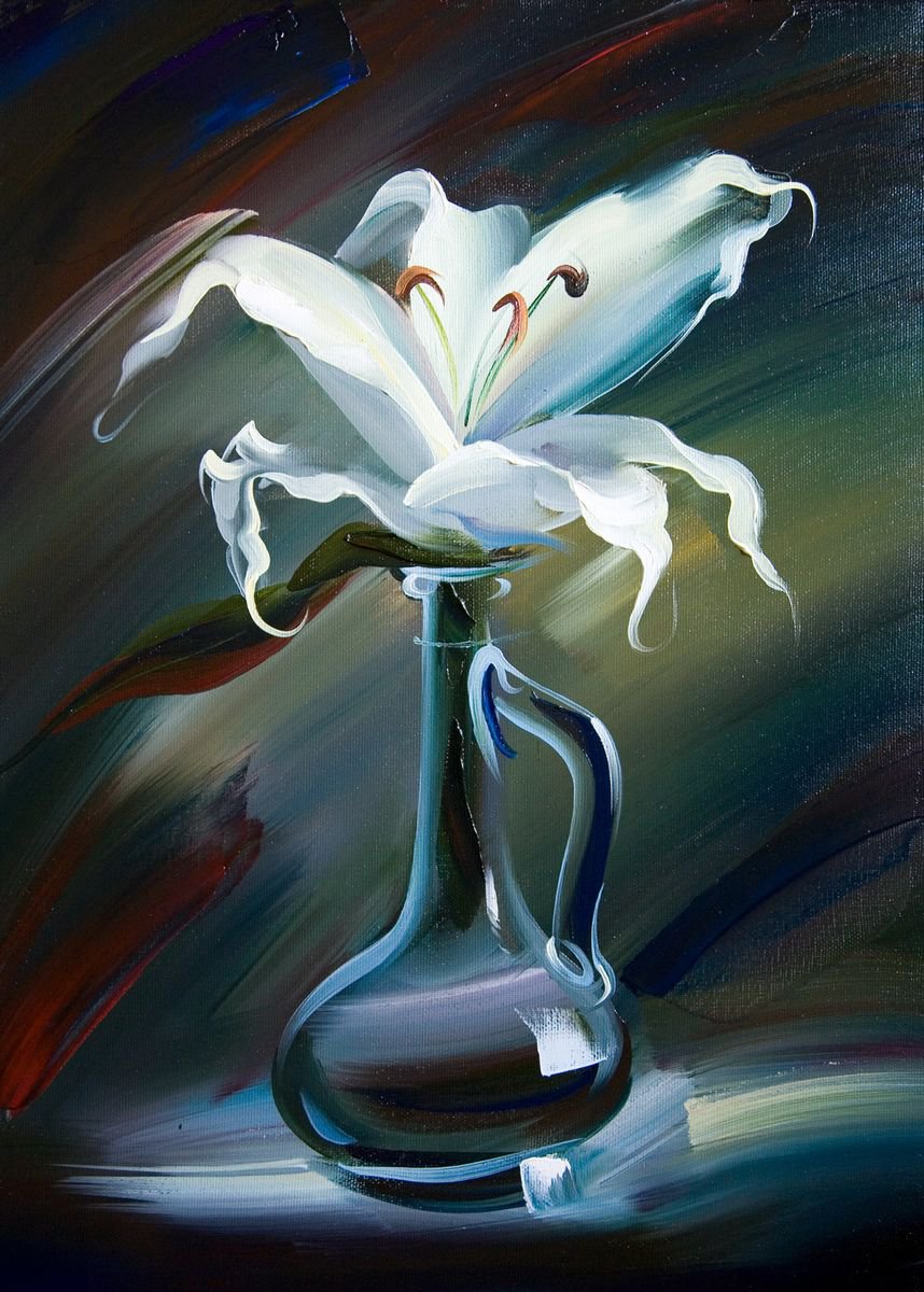 Lonely lily by Julia Borovaya