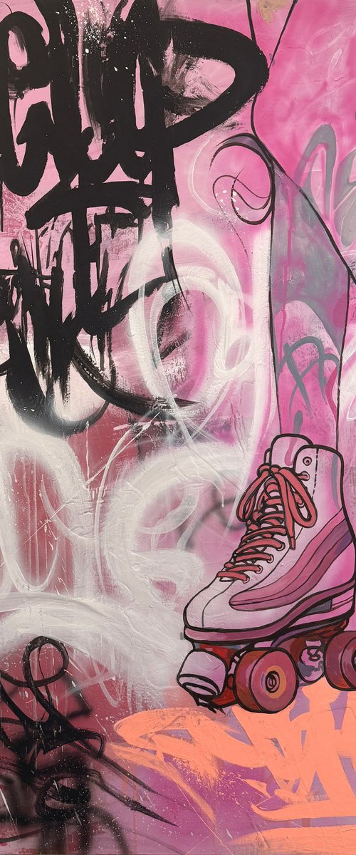Pink Roller Skates by Viacheslav Zaykin