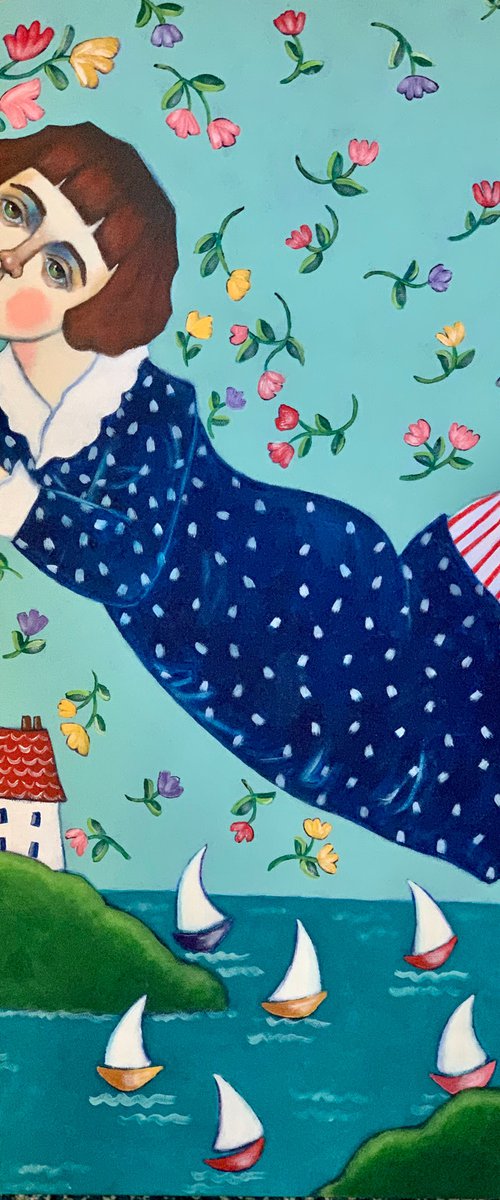 Private Commission for Isabella; “Le Bon Depart2” by Holly Wojahn