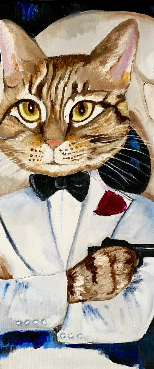 Cat James Bond 007. Spectre. by Olga Koval