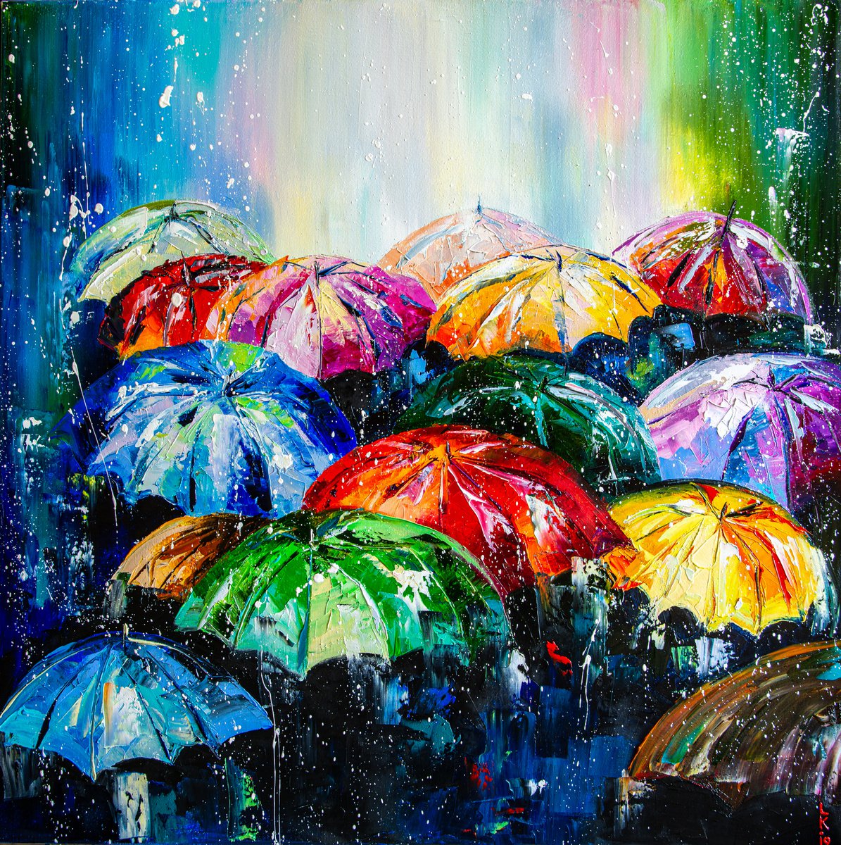 Rainy day Oil painting by Liubov Kuptsova | Artfinder