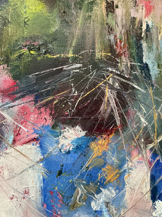 Blue Pots & Cornflowers