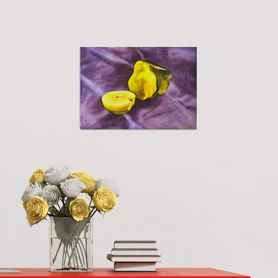 Apple quince etude Painting
