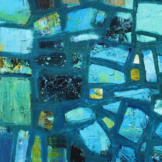 Abstract in Midnight Blue