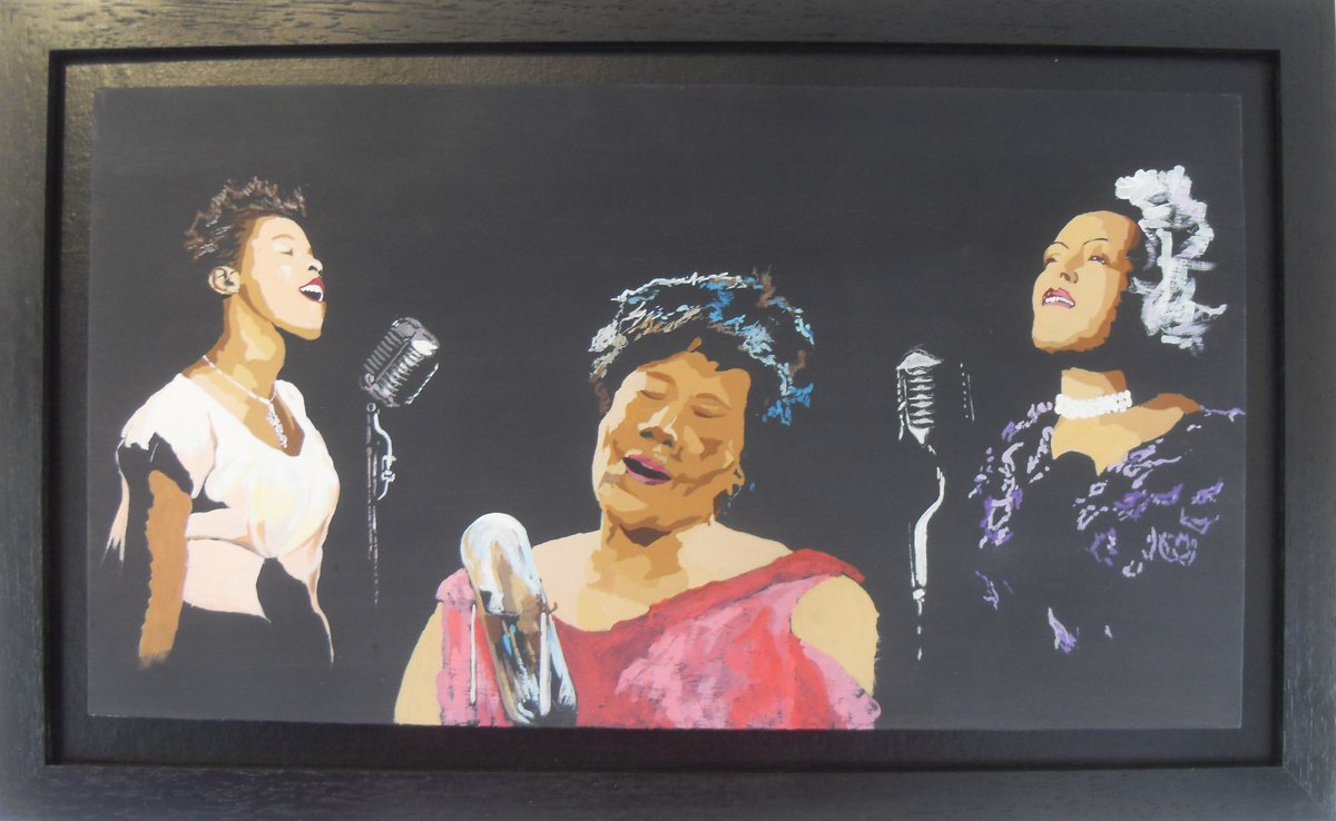 Three Ladies singing the Blues by Kenny Grogan