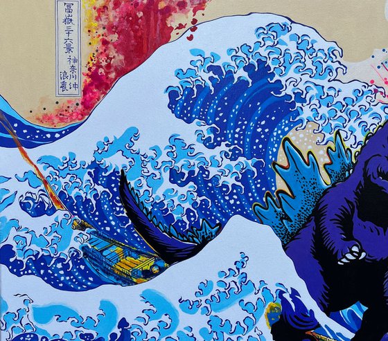 Godzilla Great Wave