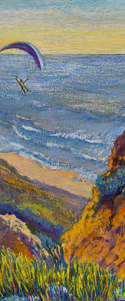 Paragliding Over the Sea by Anastasiia Aguf