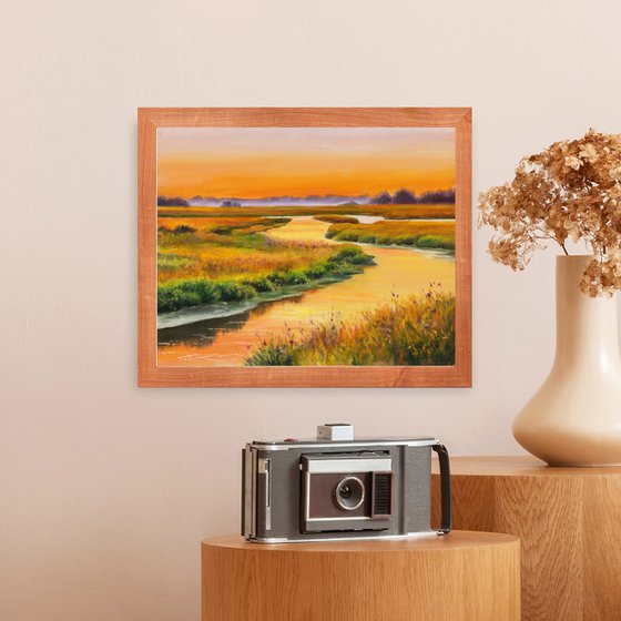 Golden hour in the marsh