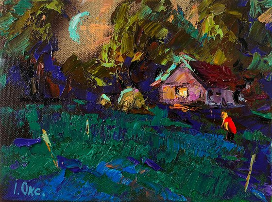 Moonlit Country Night