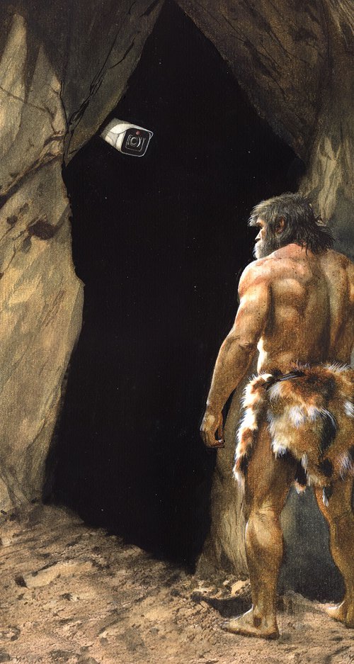 Checkpoint in front of the cave entrance by REME Jr.