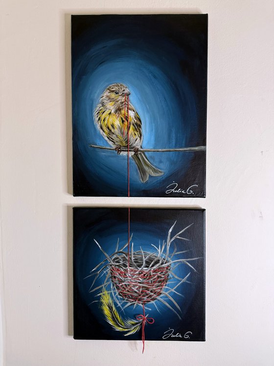 The Invisible Thread (Diptych)