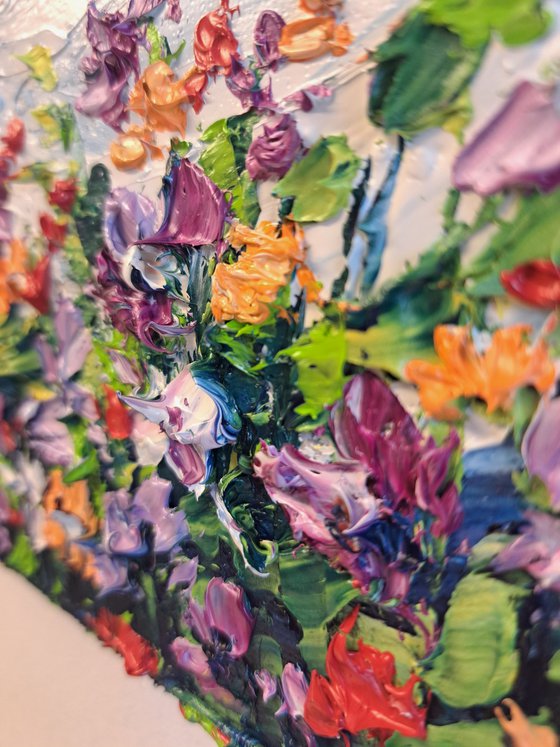 Wild Flowers mini-painting