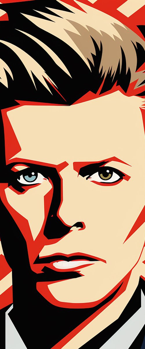 Portrait of David Bowie by Kosta Morr