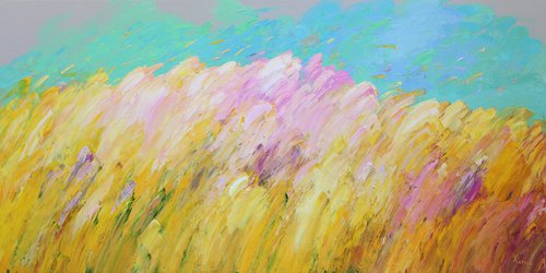 pink grass by Khattin Valery