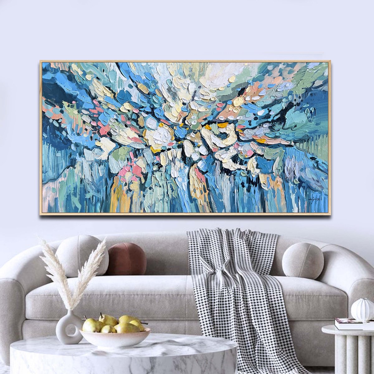  Echoes Of Water By Lana Guise, 49 X 25, Artwork For Sale On Artfinder