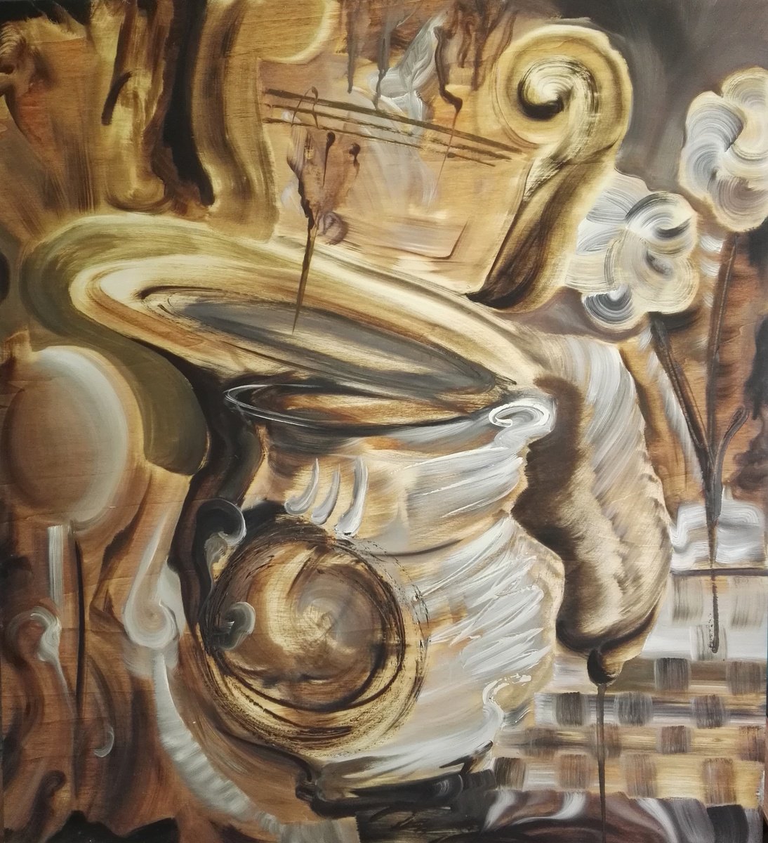 Surrealistic Acrylic Painting , Qwvsod By Stefano Mazzolini, 31 X 35, Artwork For Sale On Artfinder