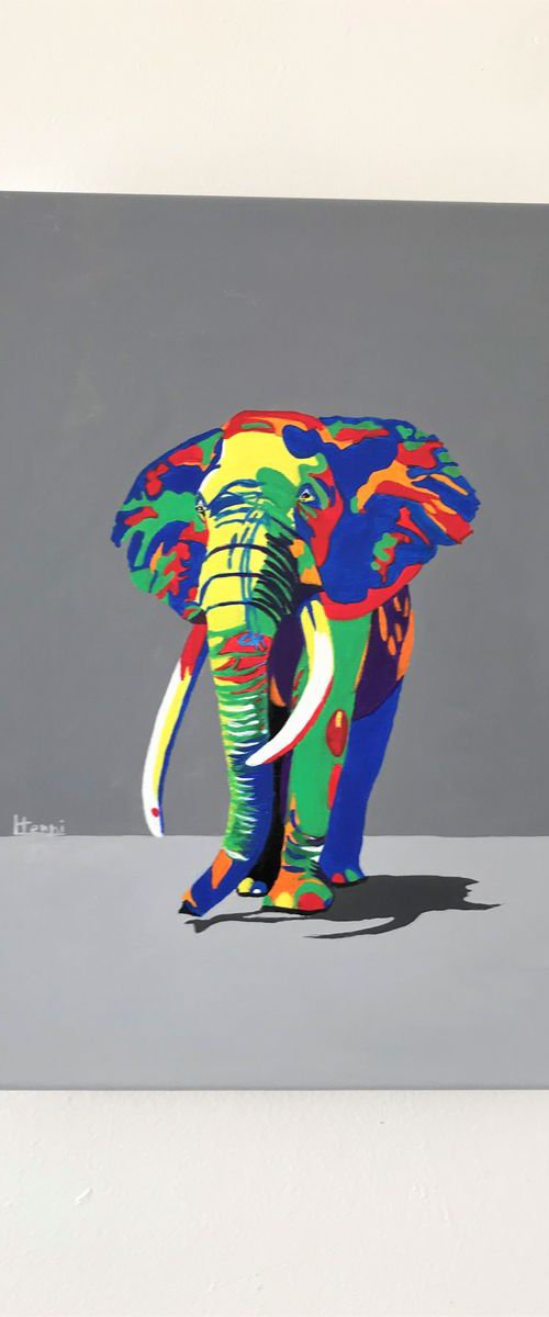 Majestic Elephant #4 by Lucyanne Terni